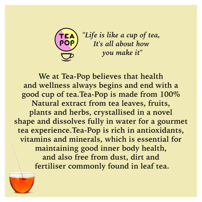 Vibrant Herbal & Fruit Tea-Pop Collection: Lemon Ginger, Passion Fruit Punch, Crispy Caramel