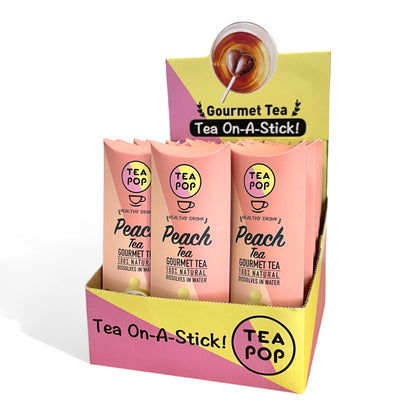 Peach TEA On-A-Stick! / 20x sticks tray / Wholesale Price