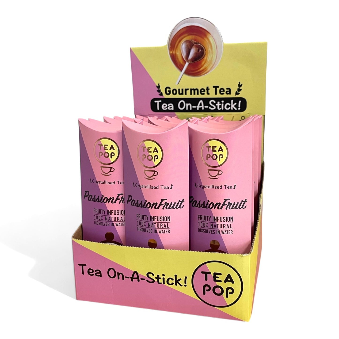 Passion Fruit Punch TEA On-A-Stick! / 20x sticks tray / Wholesale Price