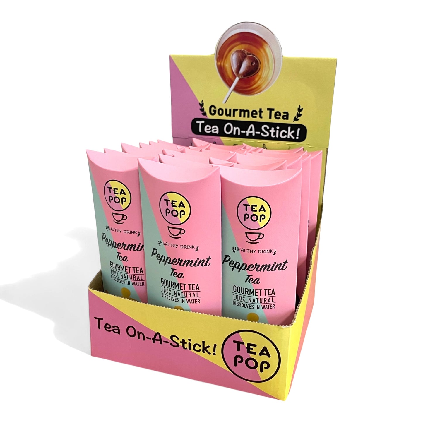 Peppermint TEA On-A-Stick! / 20x sticks tray / Wholesale Price