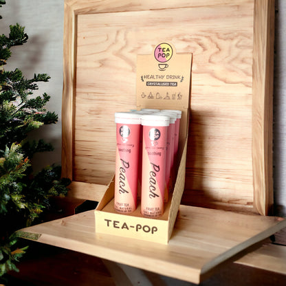 Peach Green Tea-Pop, quick brew gourmet tea (8 tube tray)