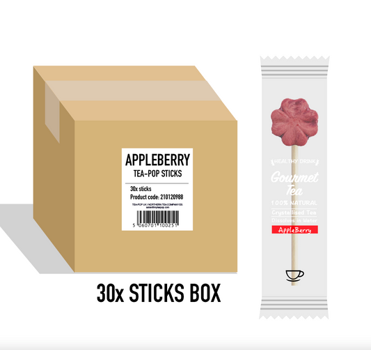 30 AppleBerry Tea Tea-Pop Sticks (Without packaging and trays)