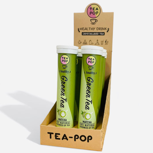 Matcha Green Tea-Pop, quick brew gourmet tea (8 tube tray)