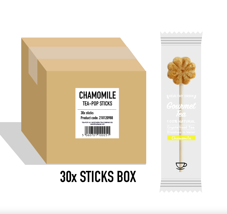 30 Chamomile Tea-Pop Sticks (Without packaging and trays)