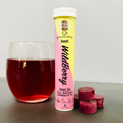 WildBerry Punch Tea-Pops, 100% Natural Quick Brew Tea